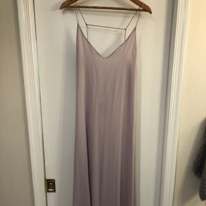lavender flowly boho dress